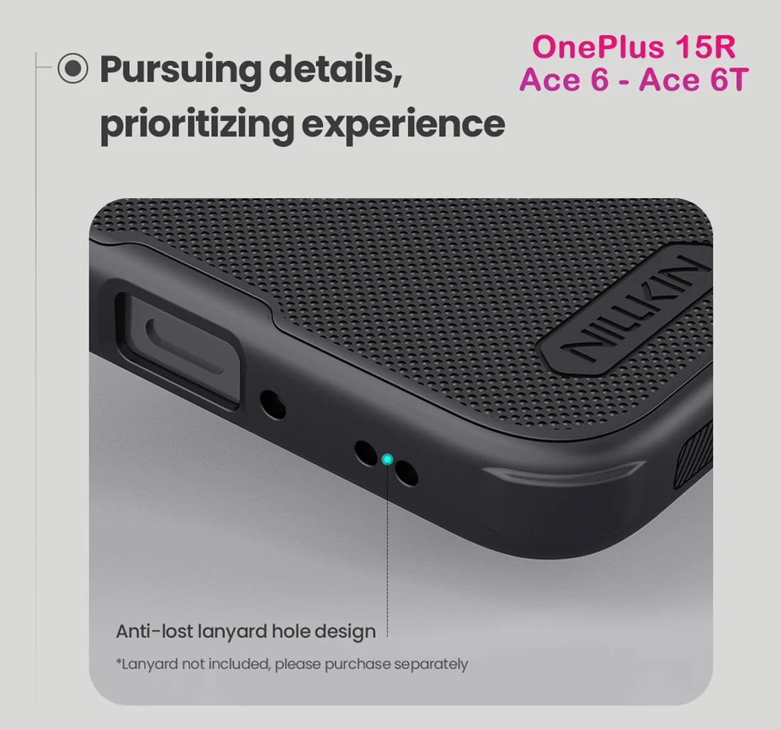 قاب ضدضربه مگنتی OnePlus Ace 6T مارک نیلکین مدل Super Frosted Shield Pro Magnetic