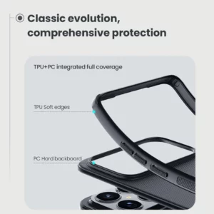 قاب ضدضربه مگنتی Xiaomi Redmi K90 Pro Max مارک نیلکین مدل Super Frosted Shield Pro Magnetic