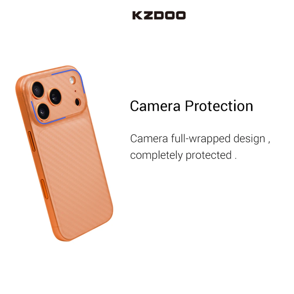 قاب محافظ کربنی iPhone 17 Pro Max مدل Air Carbons مارک KZDOO