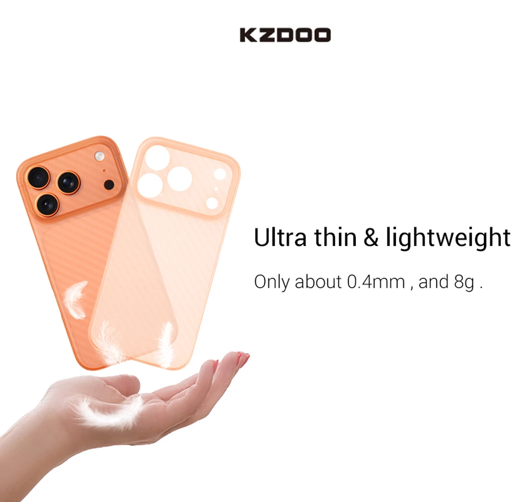 قاب محافظ کربنی iPhone 17 مدل Air Carbons مارک KZDOO