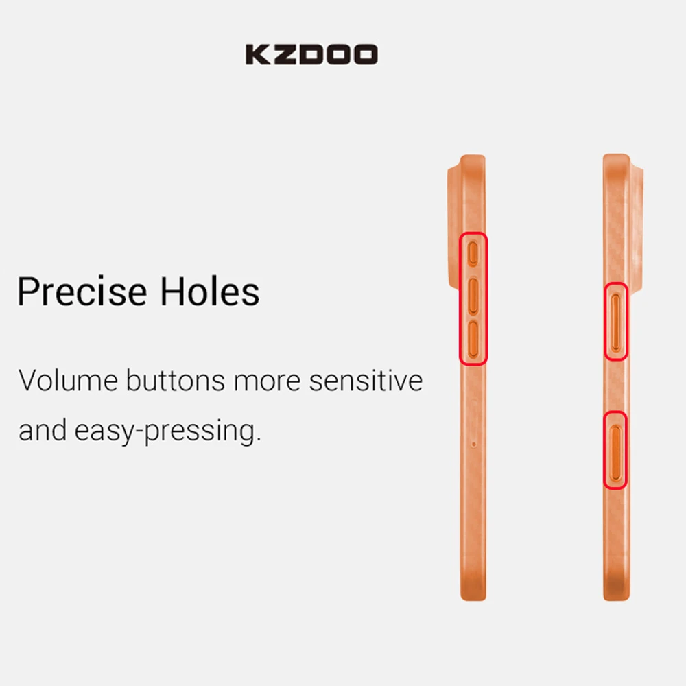 قاب محافظ کربنی iPhone 17 مدل Air Carbons مارک KZDOO