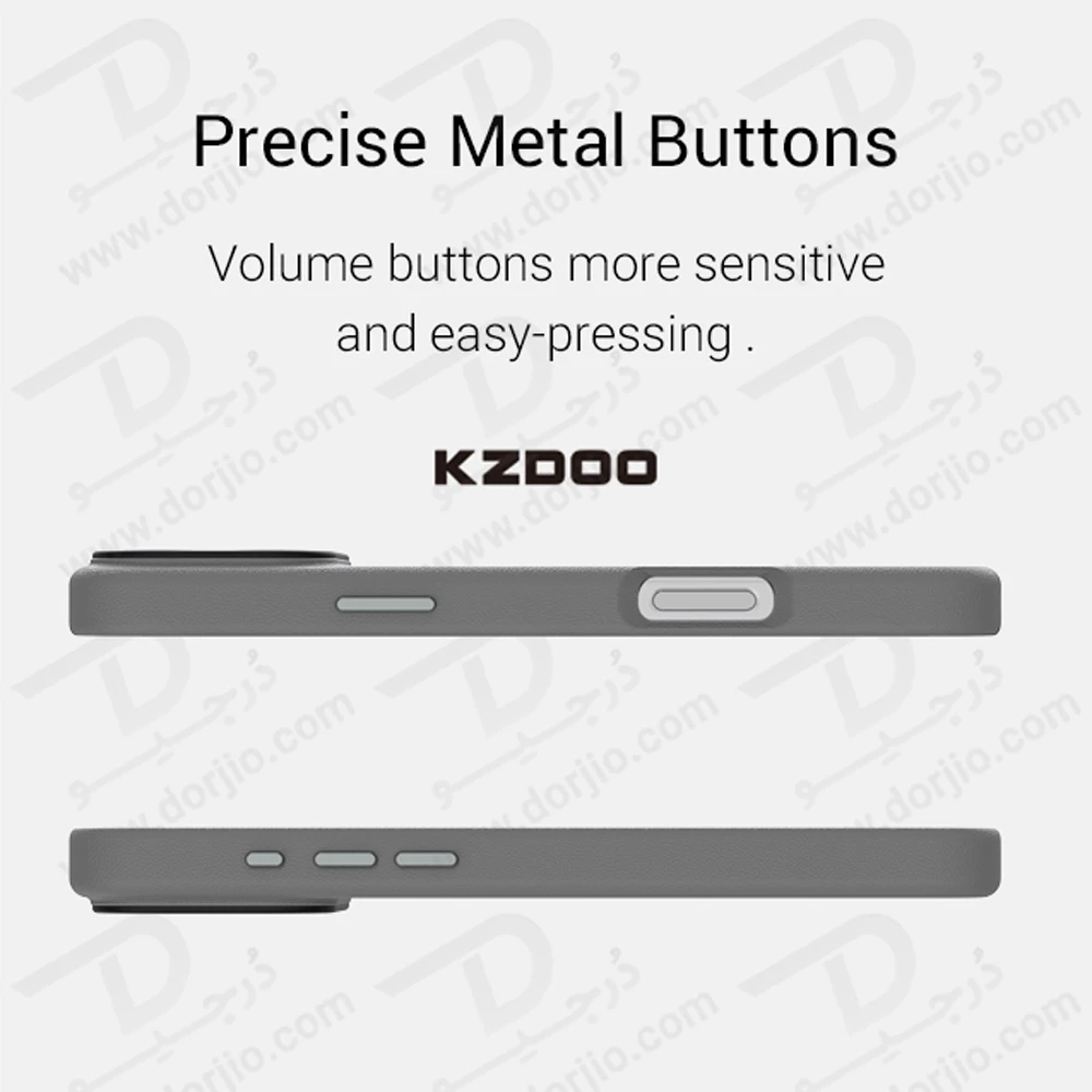 قاب چرمی iPhone 17 Pro Max مدل Noble مارک KZDOO