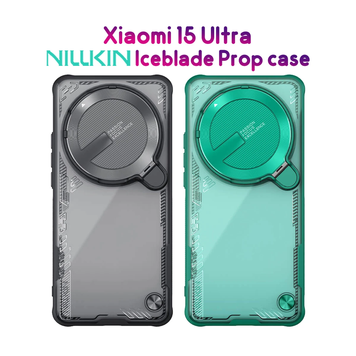 قاب کریستالی کمرا استند Xiaomi 15 Ultra مارک نیلکین مدل Iceblade Prop