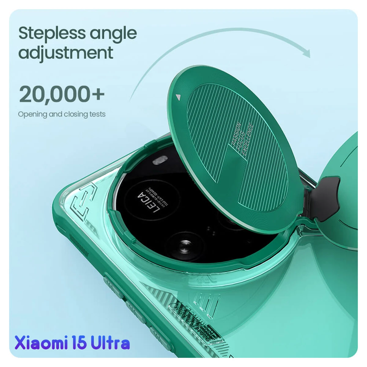 قاب کریستالی کمرا استند Xiaomi 15 Ultra مارک نیلکین مدل Iceblade Prop