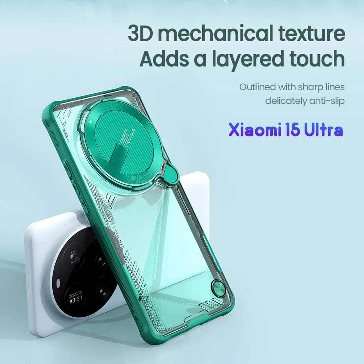 قاب کریستالی کمرا استند Xiaomi 15 Ultra مارک نیلکین مدل Iceblade Prop