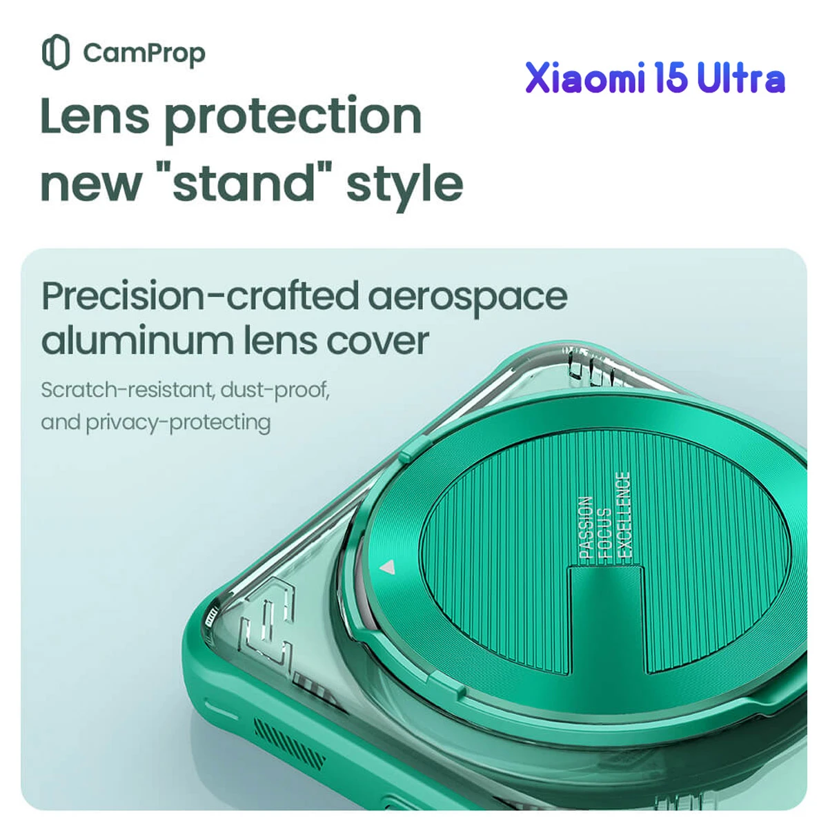 قاب کریستالی کمرا استند Xiaomi 15 Ultra مارک نیلکین مدل Iceblade Prop