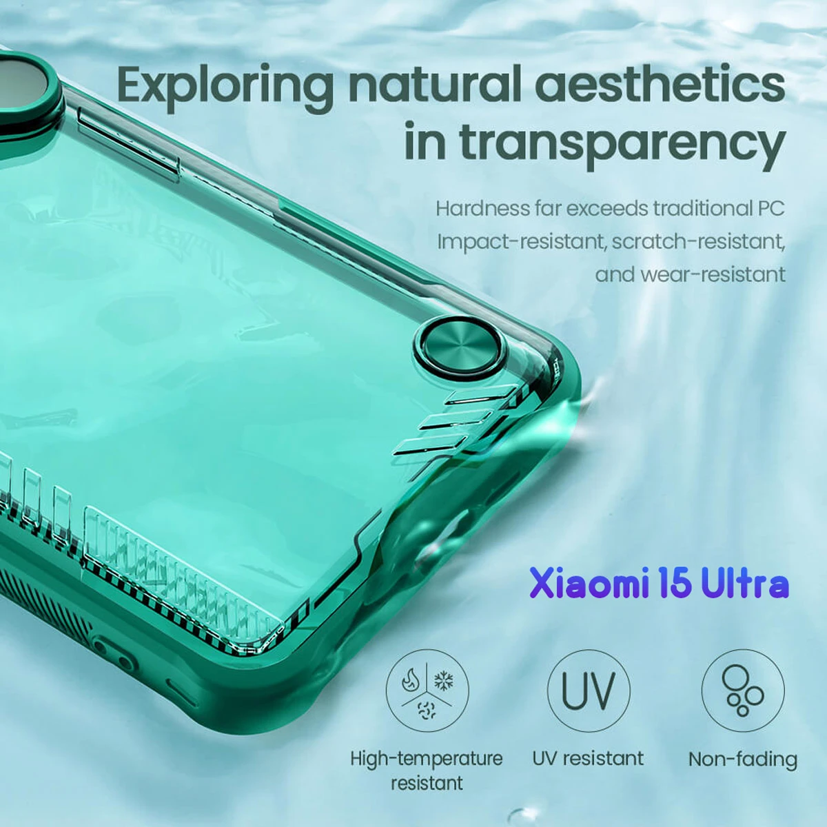 قاب کریستالی کمرا استند Xiaomi 15 Ultra مارک نیلکین مدل Iceblade Prop
