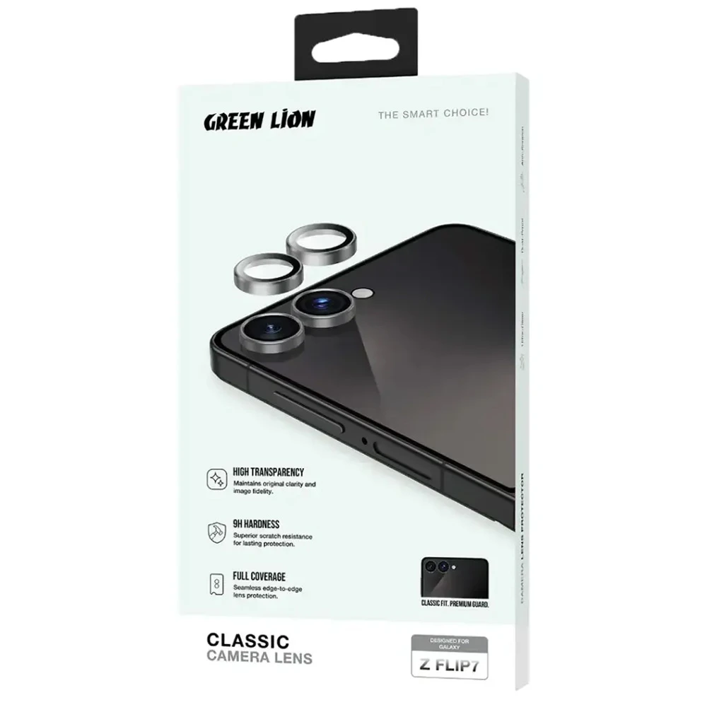 محافظ لنز رینگی Samsung Galaxy Z Flip 7 مدل Classic مارک Green Lion محافظ لنز رینگی Samsung Galaxy Z Flip 7 مدل Classic مارک Green Lion