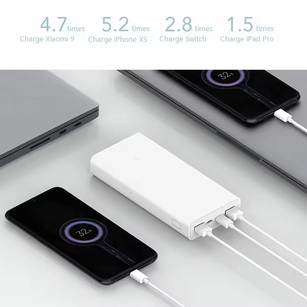 پاور بانک 20000 میلی‌آمپر 18 وات برند Xiaomi مدل PLM18ZM
