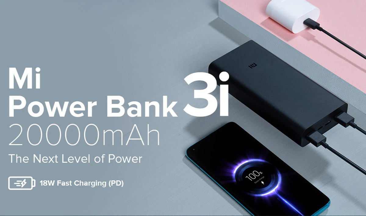 پاور بانک 20000 میلی‌آمپر 18 وات برند Xiaomi مدل PLM18ZM