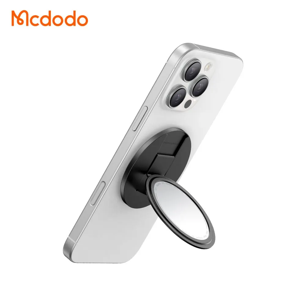  پاپ سوکت و هولدر انگشتی چرمی مگنتی با آینه آرایش برند مک دودو مدل Mcdodo MR-7912