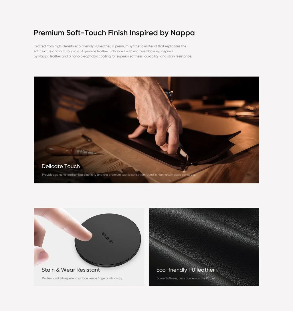 پاپ سوکت و هولدر انگشتی چرمی مگنتی برند مک دودو مدل Mcdodo MR-7910