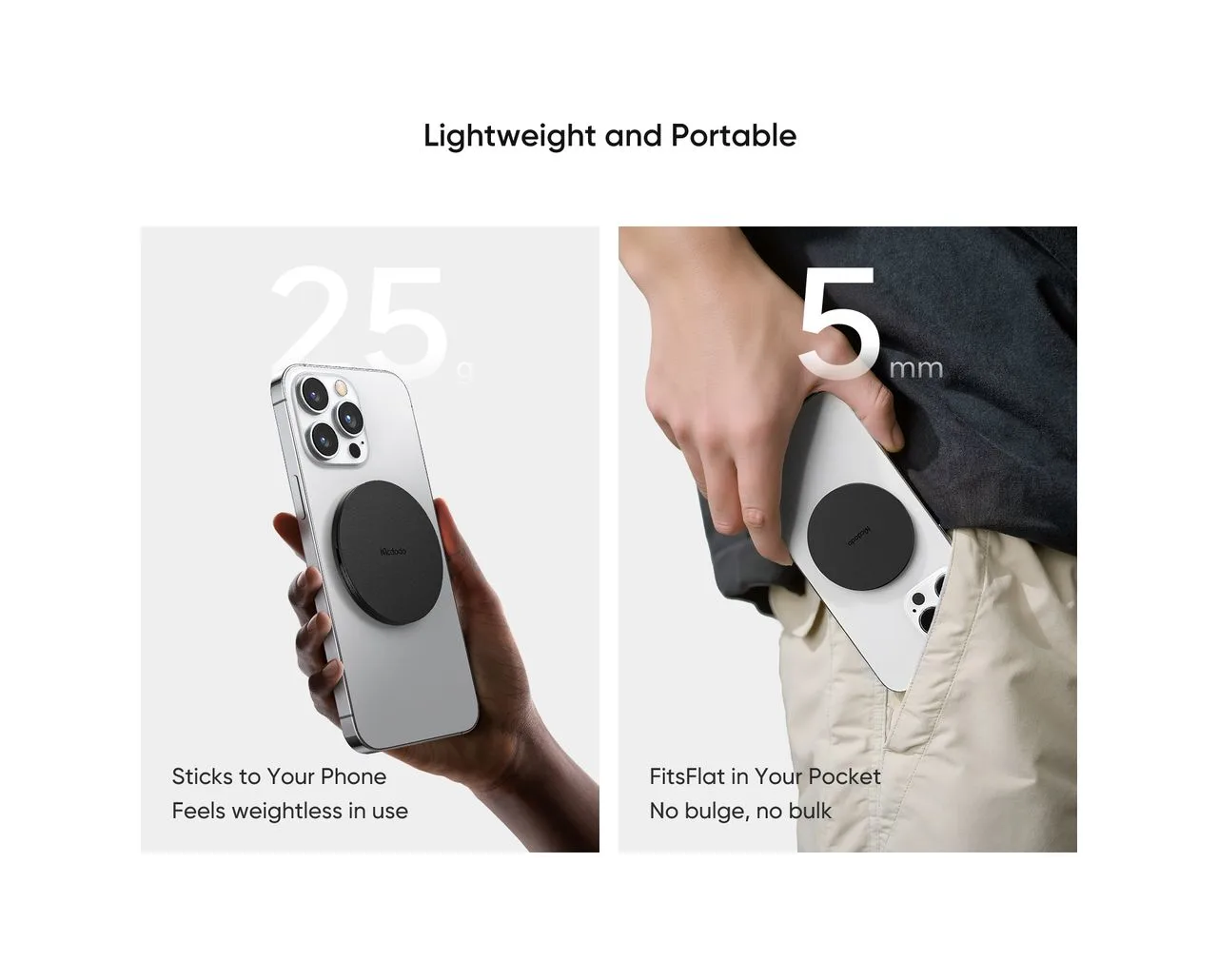 پاپ سوکت و هولدر انگشتی چرمی مگنتی برند مک دودو مدل Mcdodo MR-7910