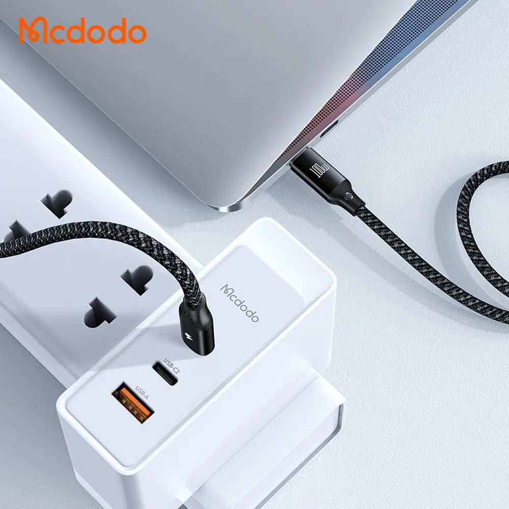 کابل شارژ چند سر 3 کاره 100وات Type-C و Lightning و Apple Watch طول 1.2 متر برند مک دودو مدل Mcdodo CA-4940