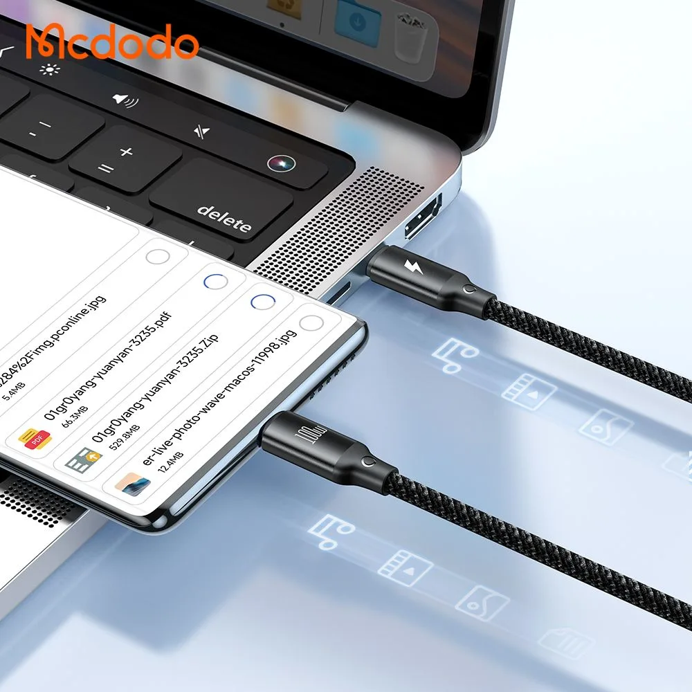 کابل شارژ چند سر 3 کاره 100وات Type-C و Lightning و Apple Watch طول 1.2 متر برند مک دودو مدل Mcdodo CA-4940