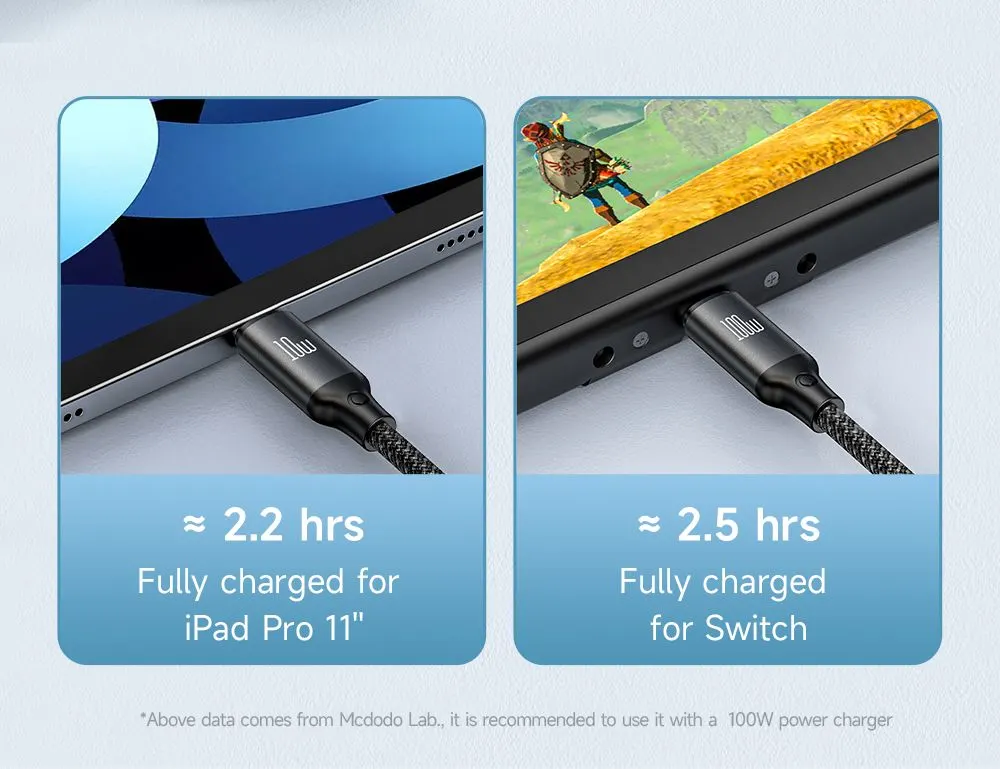 کابل شارژ چند سر 3 کاره 100وات Type-C و Lightning و Apple Watch طول 1.2 متر برند مک دودو مدل Mcdodo CA-4940