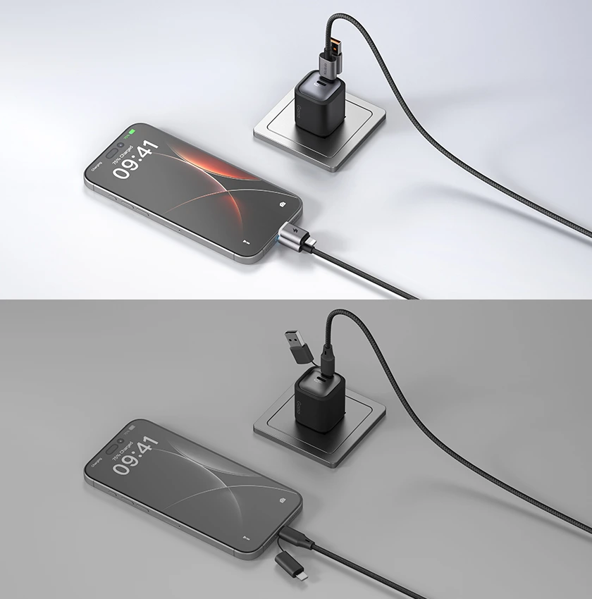 کابل شارژ چند سر 4 کاره مگنتی 60 وات Type-C و USB-A به Lightning و Type-C طول 1.2 متر برند مک دودو مدل Mcdodo CA-6560