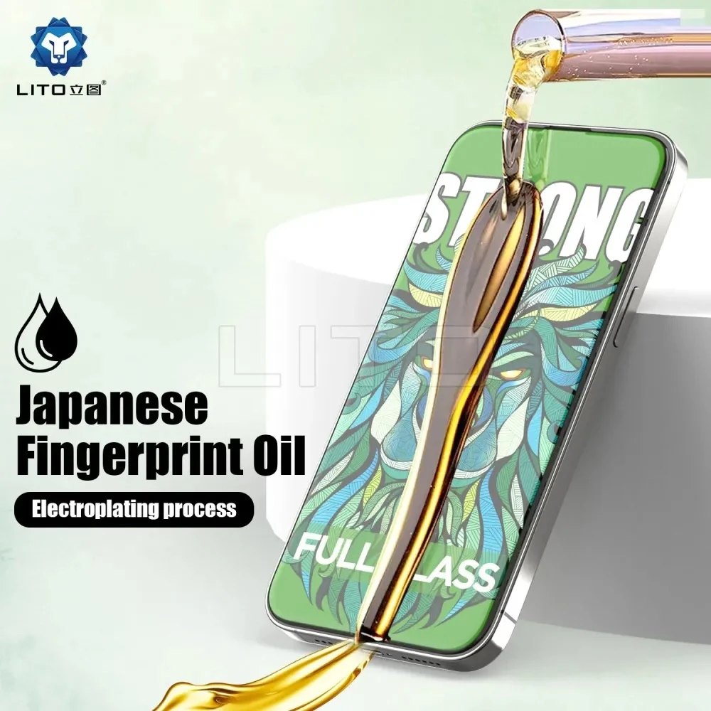 گلس شیشه‌ای تمام صفحه iPhone 13 Pro Max مدل Strong برند LITO