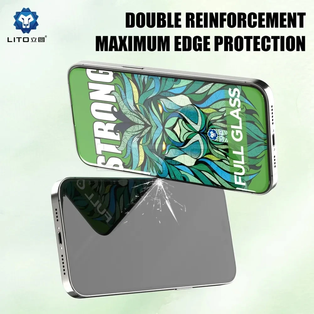 گلس شیشه‌ای تمام صفحه iPhone 13 مدل Strong برند LITO