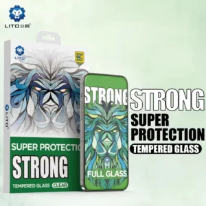 گلس شیشه‌ای تمام صفحه iPhone 14 مدل Strong برند LITO