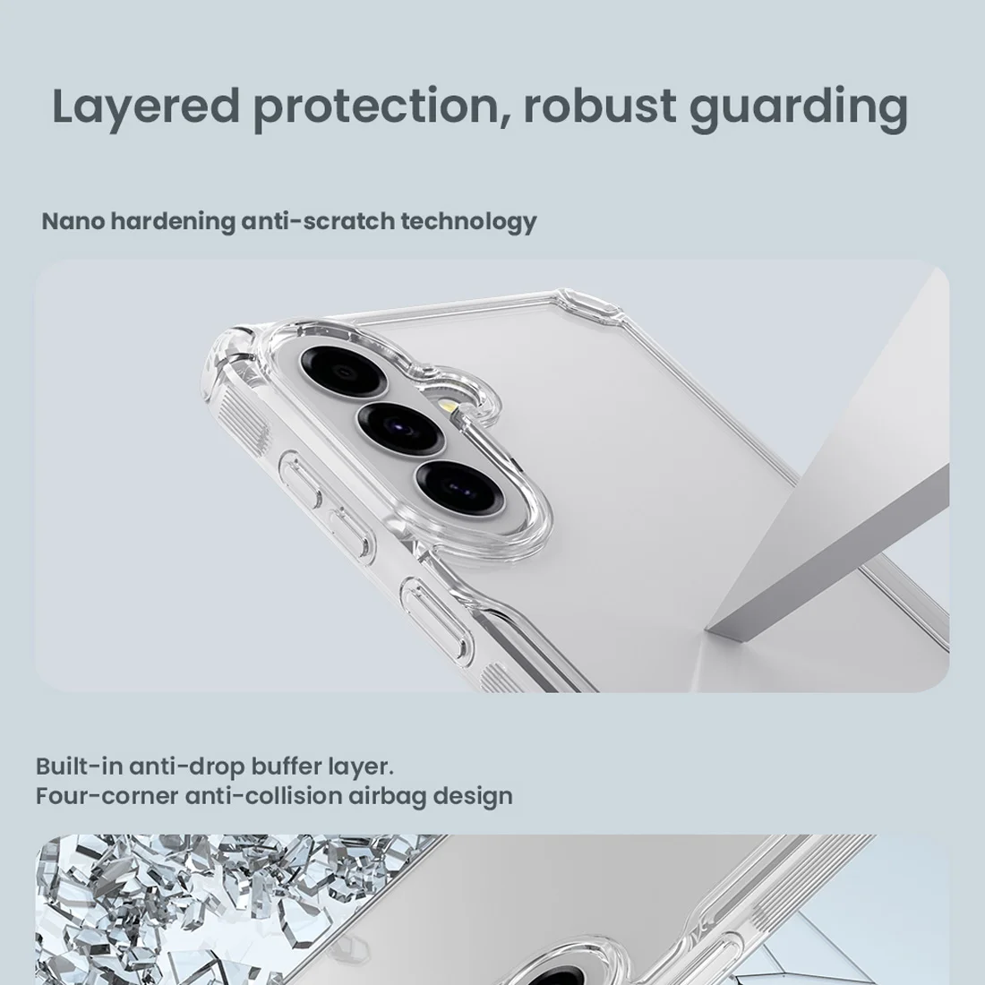 قاب شفاف Galaxy A37 مارک نیلکین مدل Nature TPU Pro