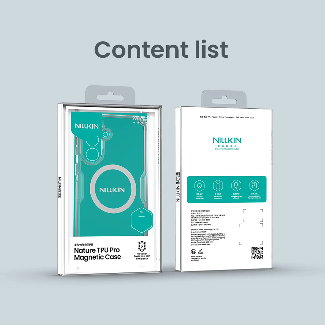 قاب شفاف مگ سیف Galaxy A57 مارک نیلکین مدل Nature TPU Pro Magnetic