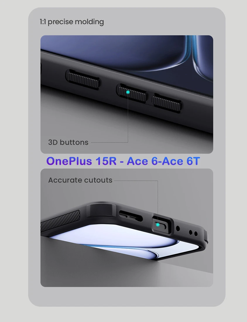 قاب ضدضربه OnePlus 15R مارک نیلکین مدل Super Frosted Shield Pro