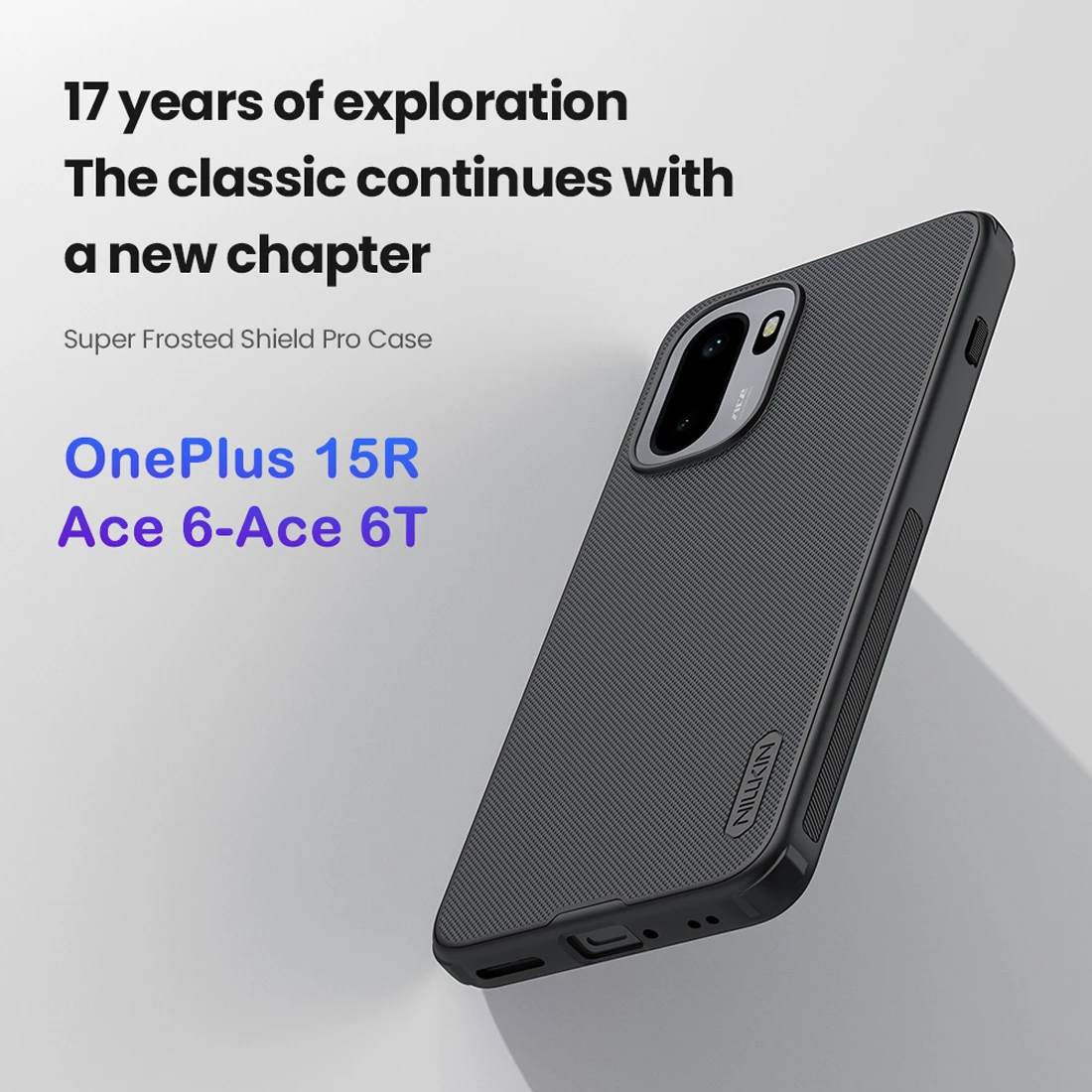 قاب ضدضربه OnePlus Ace 6 مارک نیلکین مدل Super Frosted Shield Pro