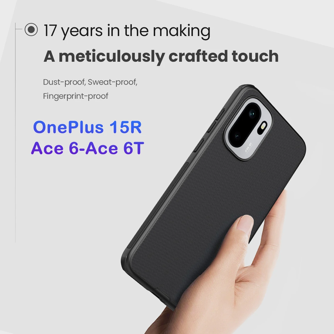 قاب ضدضربه OnePlus Ace 6T مارک نیلکین مدل Super Frosted Shield Pro