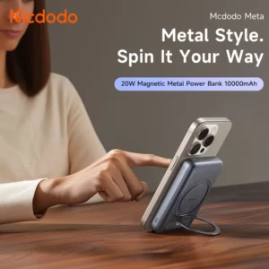 پاوربانک 10 هزار میلی آمپر 20 وات وایرلس شارژ مگ سیف دارای استند برند مک دودو مدل Mcdodo MC-8371