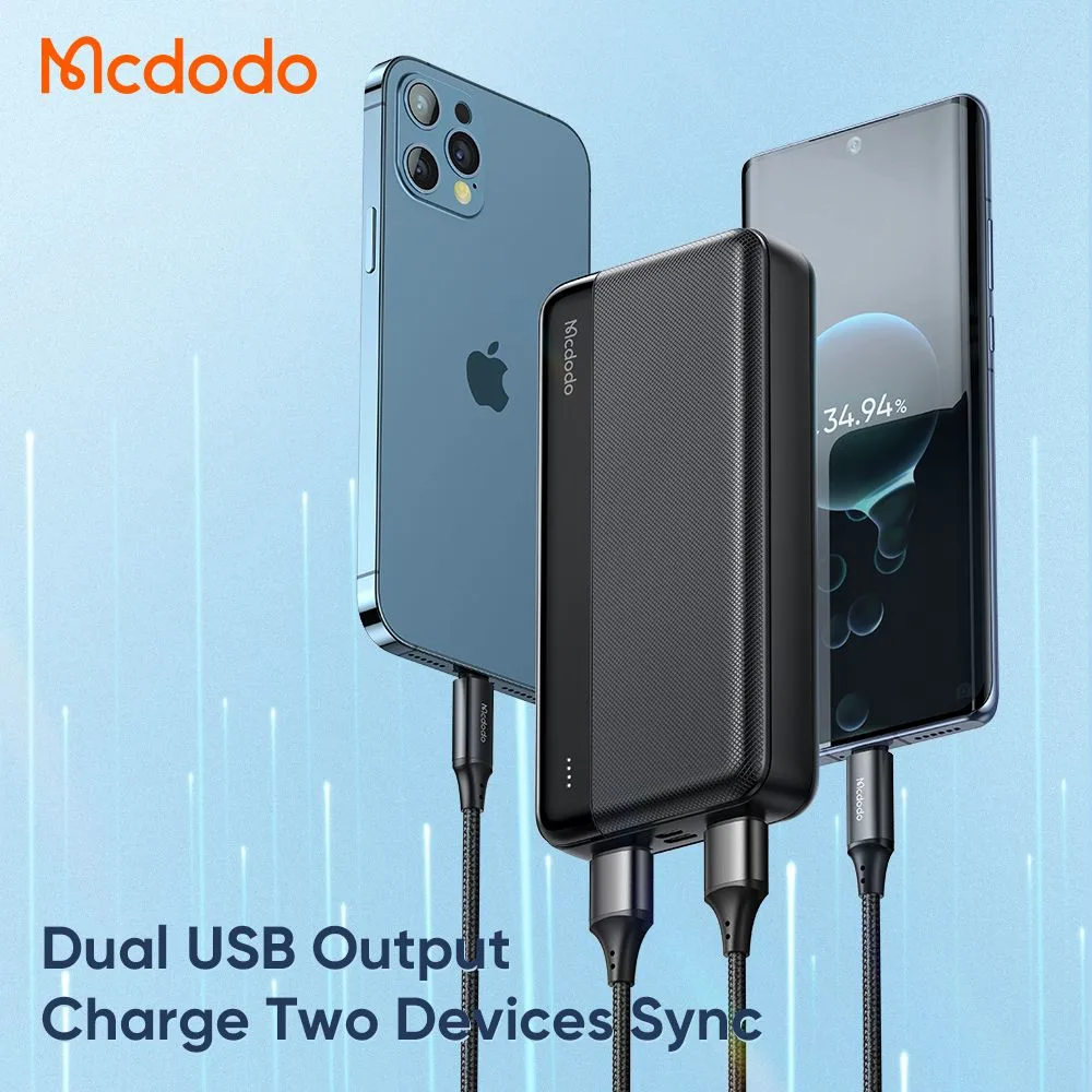 پاوربانک 20هزار 10.5وات دارای نمایشگر شارژ LED برند مک دودو مدل Mcdodo MC-1370