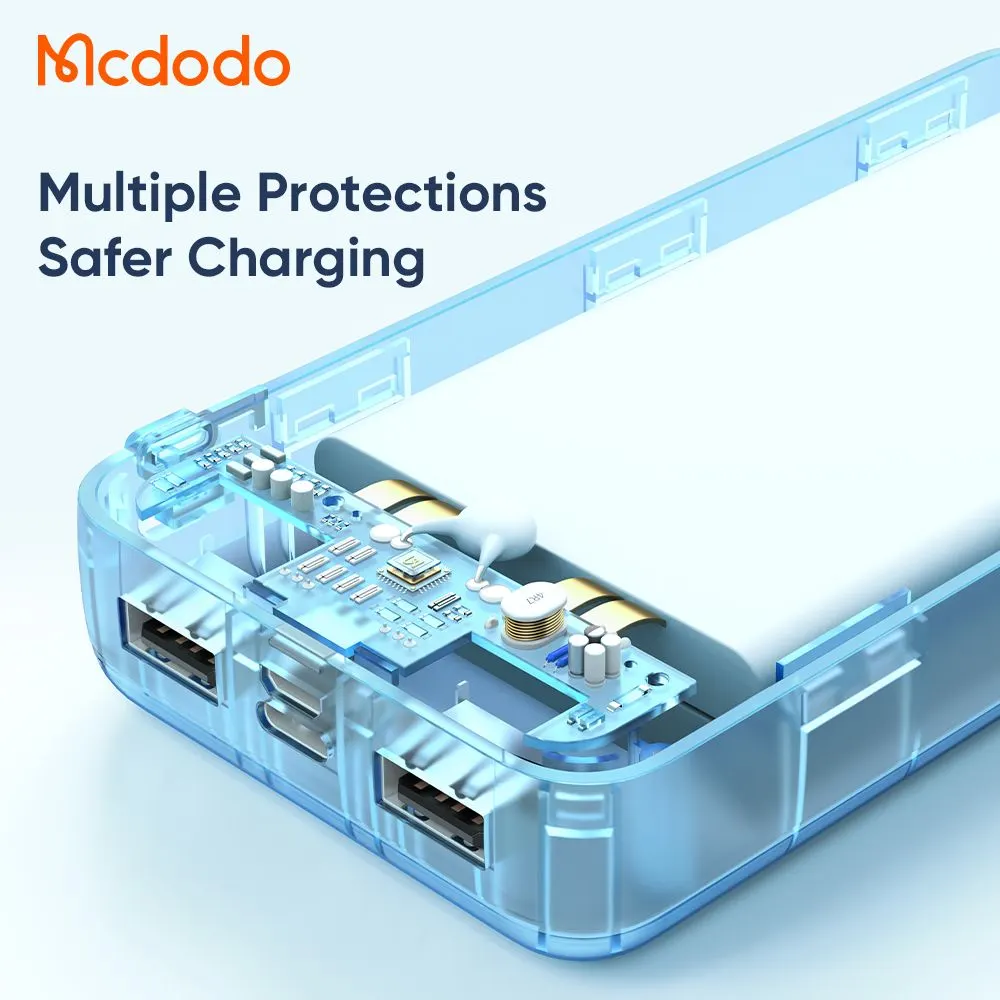 پاوربانک 20هزار 10.5وات دارای نمایشگر شارژ LED برند مک دودو مدل Mcdodo MC-1370 پاوربانک 20هزار 10.5وات دارای نمایشگر شارژ LED برند مک دودو مدل Mcdodo MC-1370