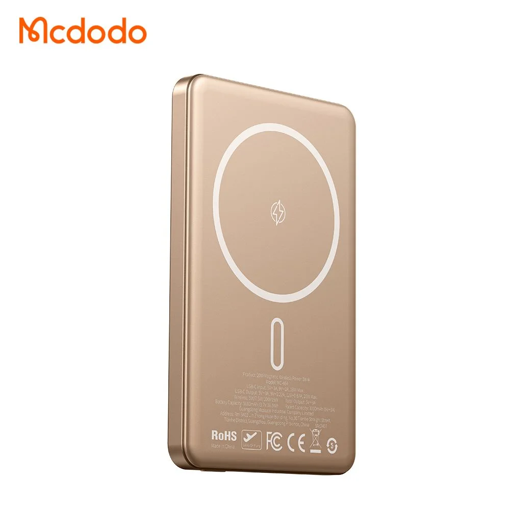 پاوربانک 5 هزار 20 وات وایرلس مگ سیف بهمراه کابل شارژ برند مک دودو مدل Mcdodo MC-4641