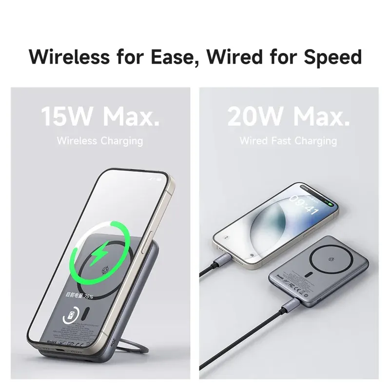 پاوربانک 5 هزار میلی آمپر 20 وات وایرلس شارژ مگ سیف دارای استند برند مک دودو مدل Mcdodo MC-8361 پاوربانک 5 هزار میلی آمپر 20 وات وایرلس شارژ مگ سیف دارای استند برند مک دودو مدل Mcdodo MC-8361