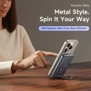 پاوربانک 5 هزار میلی آمپر 20 وات وایرلس شارژ مگ سیف دارای استند برند مک دودو مدل Mcdodo MC-8361