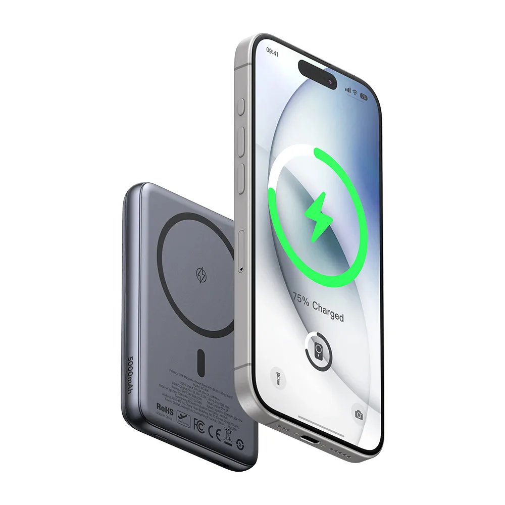 پاوربانک 5 هزار میلی آمپر 20 وات وایرلس شارژ مگ سیف دارای استند برند مک دودو مدل Mcdodo MC-8361