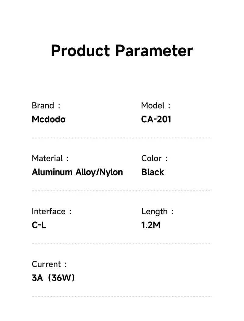 کابل شارژ مغناطیسی 36 وات 3 آمپر 1.2 متر Type-C به Lightning برند مک دودو مدل Mcdodo CA-2010 کابل شارژ مغناطیسی 36 وات 3 آمپر 1.2 متر Type-C به Lightning برند مک دودو مدل Mcdodo CA-2010