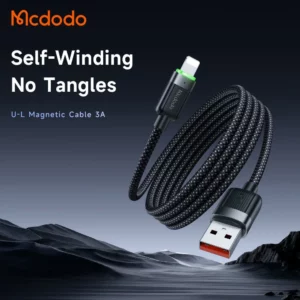 کابل شارژ مغناطیسی 36 وات 3 آمپر 1.2 متر USB-A به Lightning برند مک دودو مدل Mcdodo CA-6000