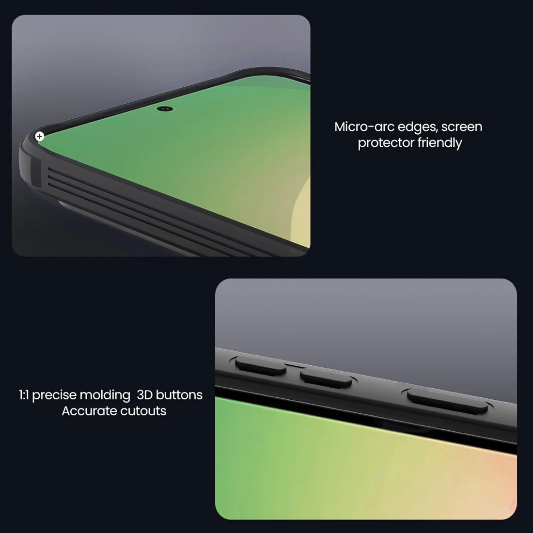 گارد ضد ضربه دودی مگنتی Galaxy A37 مارک نیلکین مدل Camshield Pro Magnetic Clear