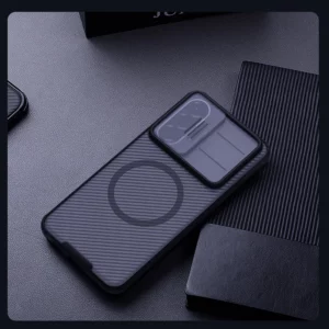 گارد ضد ضربه دودی مگنتی Galaxy A57 مارک نیلکین مدل Camshield Pro Magnetic Clear