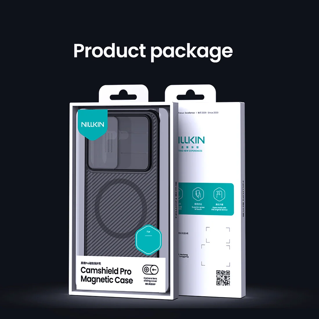 گارد ضد ضربه دودی مگنتی Galaxy A57 مارک نیلکین مدل Camshield Pro Magnetic Clear