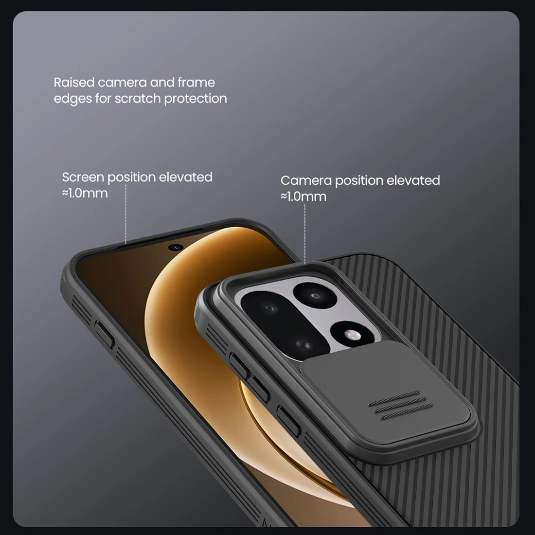 گارد ضدضربه OnePlus 15 مارک نیلکین مدل Camshield Pro Clear گارد ضدضربه OnePlus 15 مارک نیلکین مدل Camshield Pro Clear