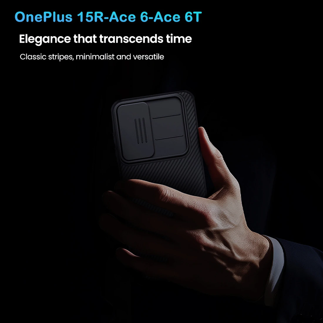 گارد ضدضربه OnePlus 15R مارک نیلکین مدل Camshield Pro Clear