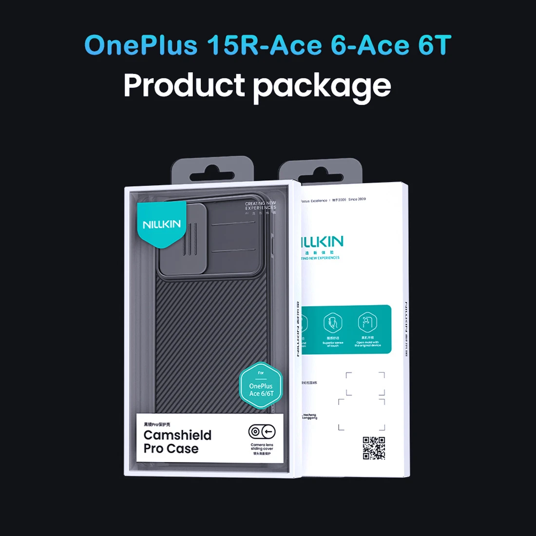 گارد ضدضربه OnePlus Ace 6T مارک نیلکین مدل Camshield Pro Clear