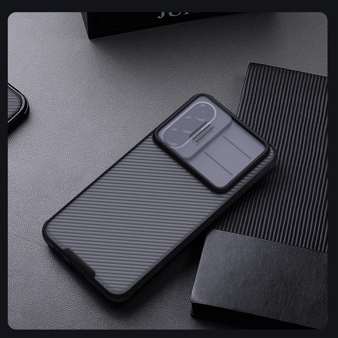 گارد ضدضربه دودی Galaxy A57 مارک نیلکین مدل Camshield Pro Clear