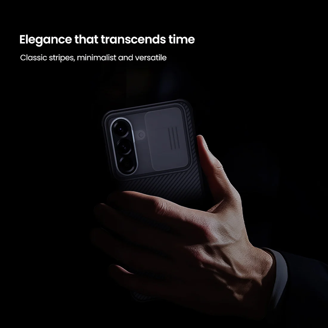 گارد ضدضربه دودی Galaxy A57 مارک نیلکین مدل Camshield Pro Clear