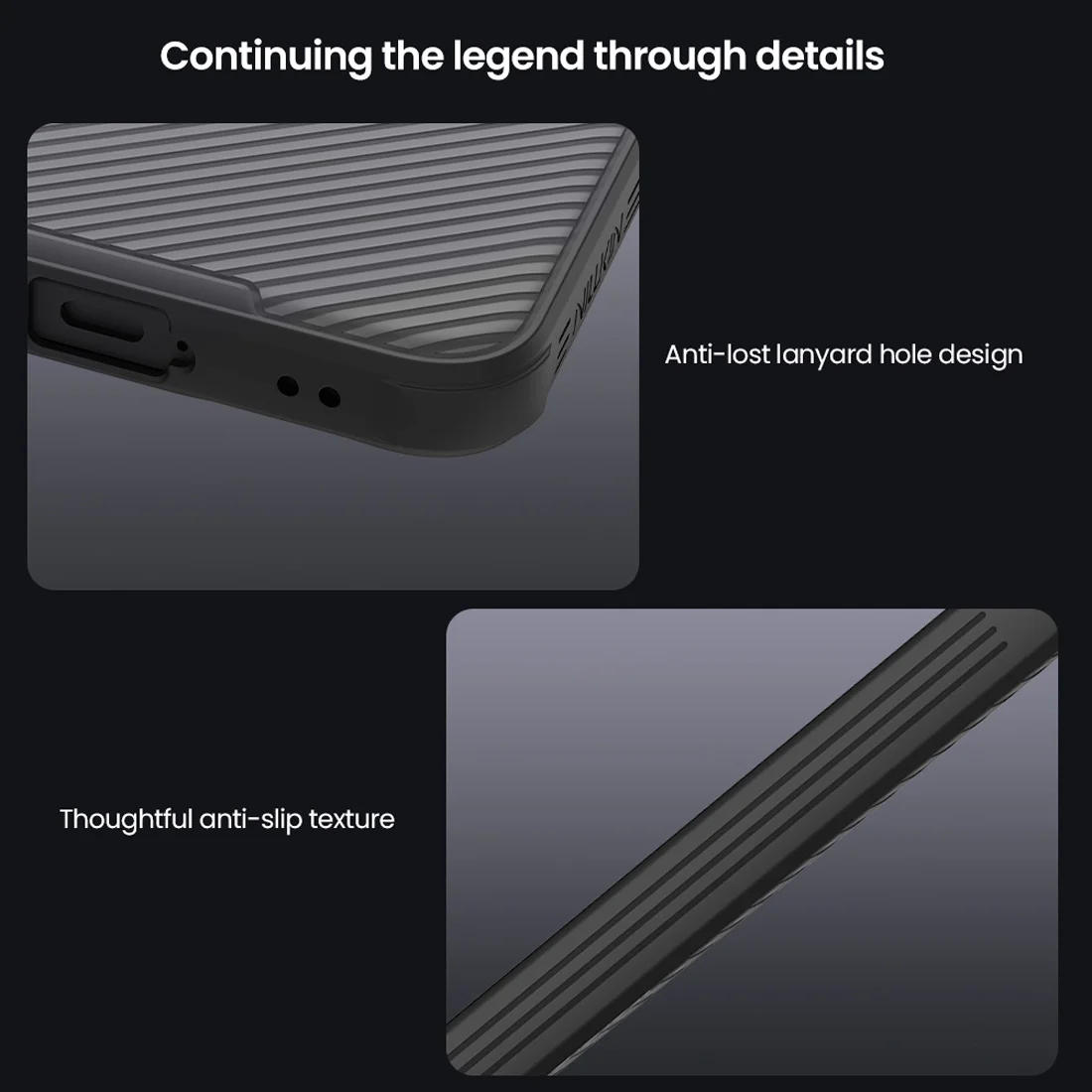 گارد ضدضربه دودی Galaxy A57 مارک نیلکین مدل Camshield Pro Clear