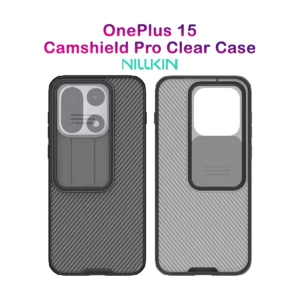 گارد ضدضربه دودی OnePlus 15 مارک نیلکین مدل Camshield Pro Clear