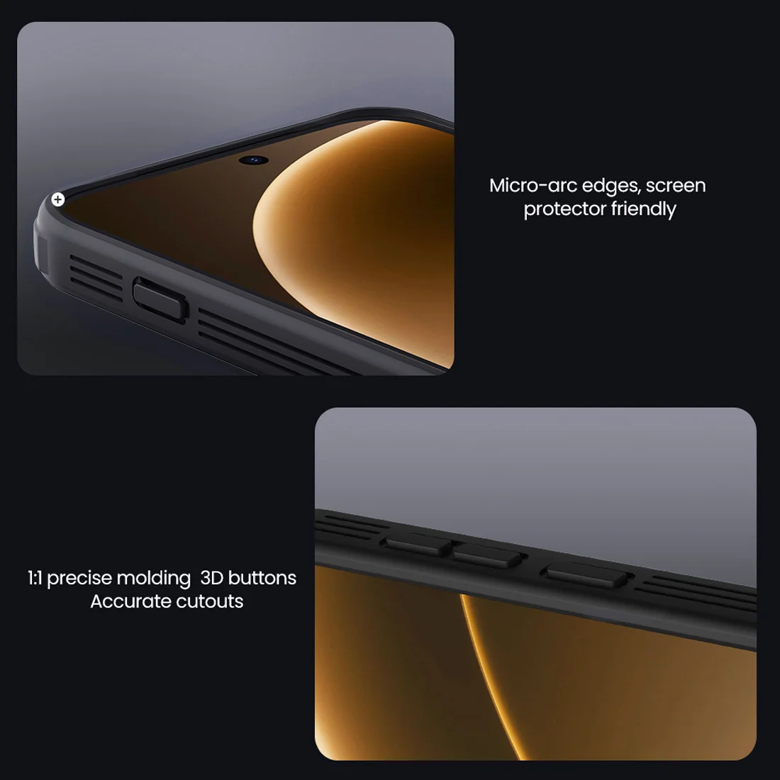 گارد ضدضربه دودی OnePlus 15 مارک نیلکین مدل Camshield Pro Clear