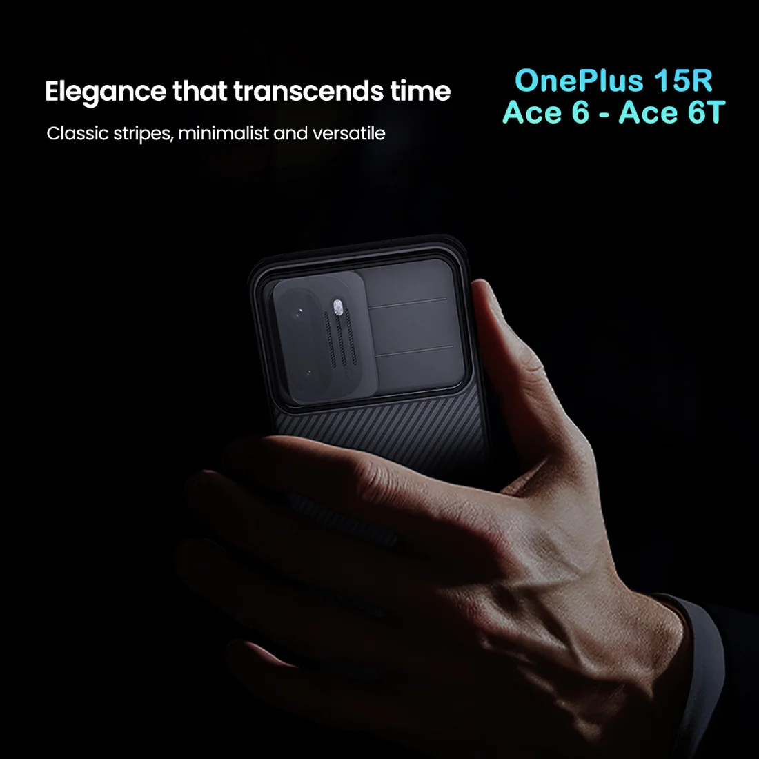 گارد ضدضربه دودی OnePlus 15R مارک نیلکین مدل Camshield Pro Clear گارد ضدضربه دودی OnePlus 15R مارک نیلکین مدل Camshield Pro Clear